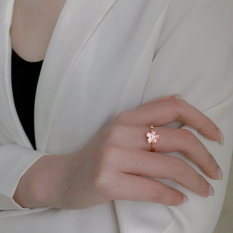 Cherry Blossom Rotatable Ring Ins Sweet Rings close