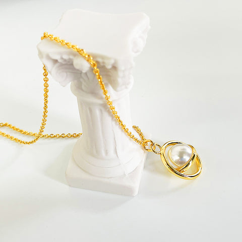 All-match Rotatable Sweater Necklace High Sense Rimantojewelry