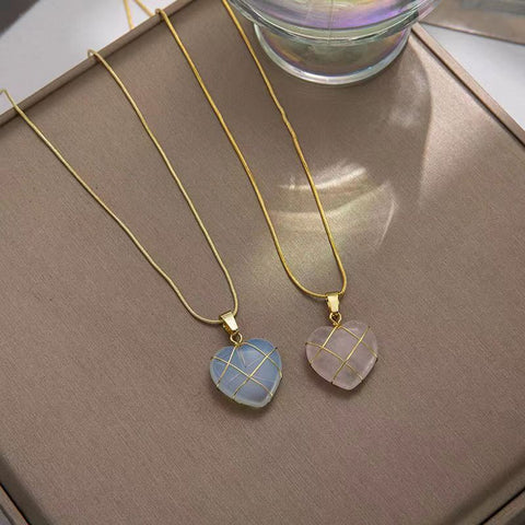Fashion Moonstone Necklace For Cartoon Princess Love Girl Necklace Novelty Jewelry Rimantojewelry