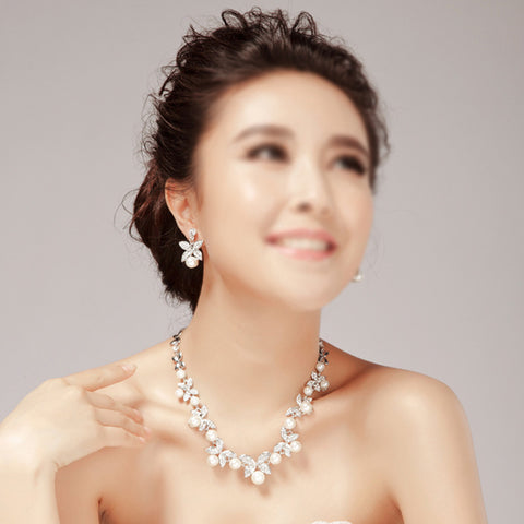 pearls necklace and earring sets Rimantojewelry