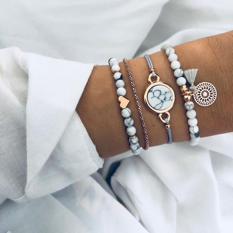 Love Map Bracelet Bracelet Set Rimantojewelry