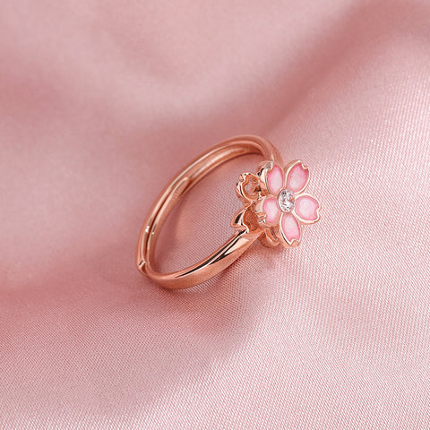 Cherry Blossom Rotatable Ring Ins Sweet Rings side