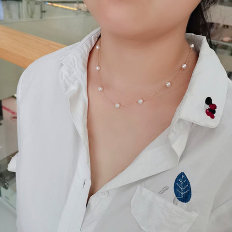 Gypsophila Necklace Rimantojewelry