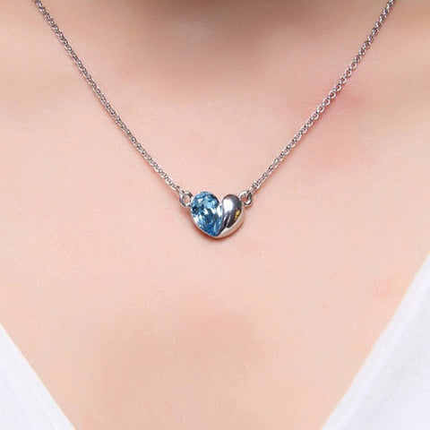 Crystal Heart Jewelry Set Rimantojewelry