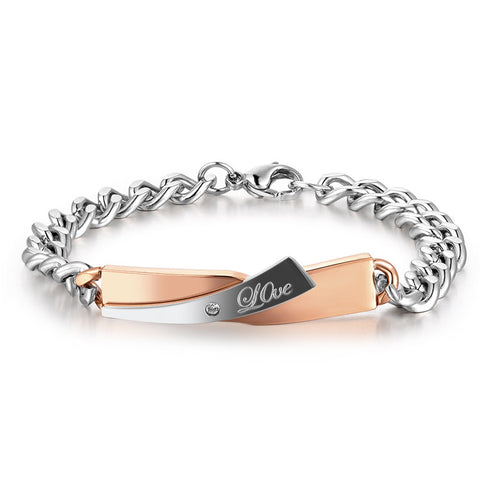 Couple Cross-design Bracelet Rimantojewelry