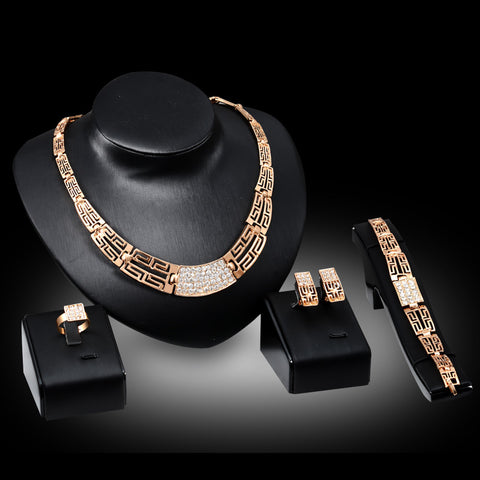 18K Gold Plated Jewelry Jewelry Set Rimantojewelry