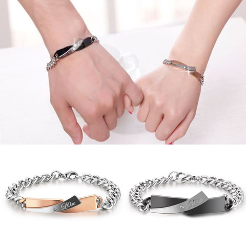 Couple Cross-design Bracelet Rimantojewelry