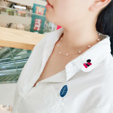 Gypsophila Necklace Rimantojewelry