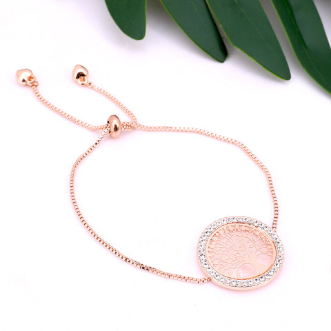 New Gold Metal Creativity Lucky Tree Bracelet Rimantojewelry