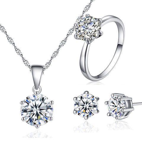 Korean Fashion Bridal Wedding Jewelry Set Rimantojewelry