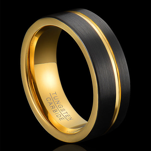 Ring Tide Tungsten Gold Jewelry Ring Rimantojewelry