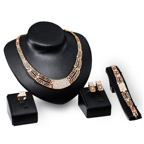 18K Gold Plated Jewelry Jewelry Set Rimantojewelry