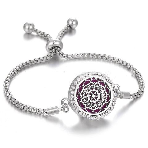 Hollow Stainless Steel Adjustable Aromatherapy Bracelet Jewelry Rimantojewelry