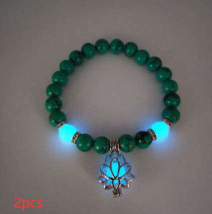 Energy Luminous Lotus Natural Stone Bracelet Rimantojewelry