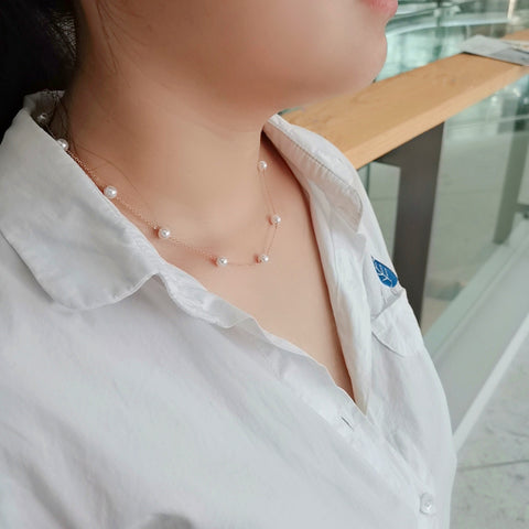 Gypsophila Necklace Rimantojewelry