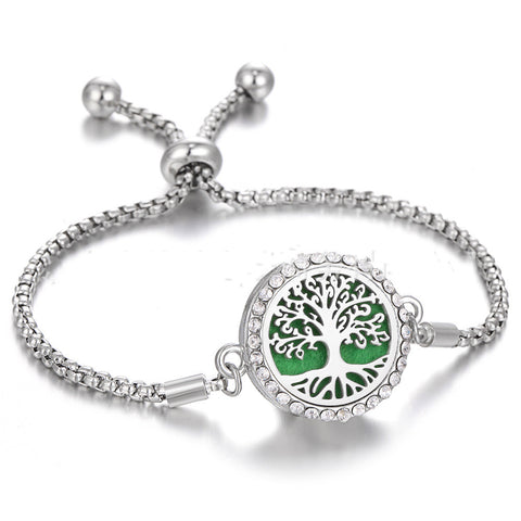 Hollow Stainless Steel Adjustable Aromatherapy Bracelet Jewelry Rimantojewelry