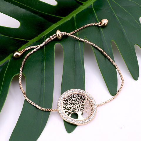 New Gold Metal Creativity Lucky Tree Bracelet Rimantojewelry