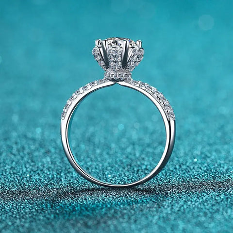 2 Carat Moissanite 925 Sterling Silver Ring 1