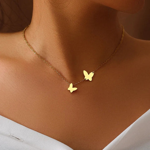 Butterfly Pendant Necklace Rimantojewelry