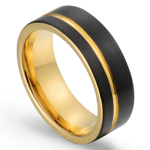 Ring Tide Tungsten Gold Jewelry Ring Rimantojewelry