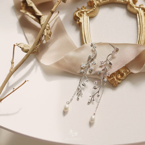 Fashion tassel sterling silver earrings Rimantojewelry