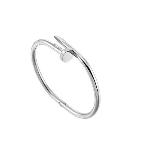 Nail Bracelet Plating 18K Rose Gold Bracelet silver