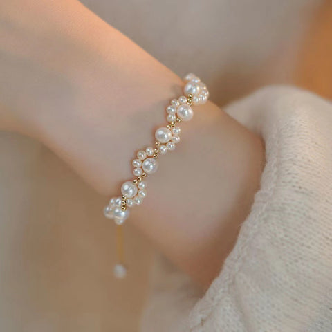 Small Cat Claw Pearl Luxury Temperament Bracelet Rimantojewelry