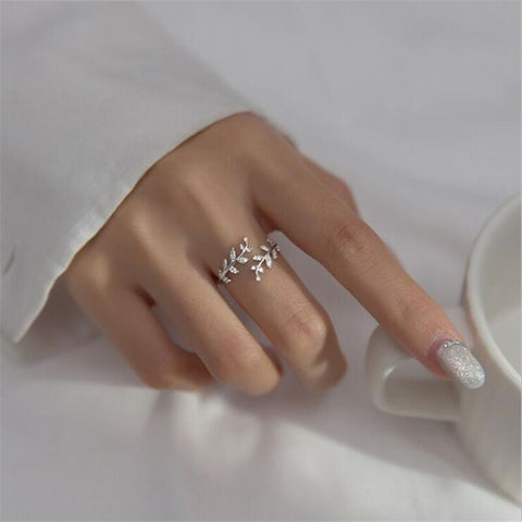 fashion ring for ladies branch rose