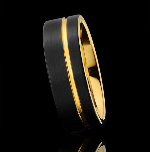 Ring Tide Tungsten Gold Jewelry Ring Rimantojewelry
