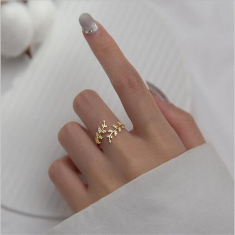 Branch Ring For Woman Fashion Spring Summer Jewelry gold