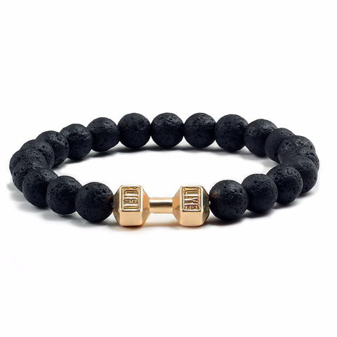 Natural Volcanic Stone Beads Bracelets Black Rimantojewelry