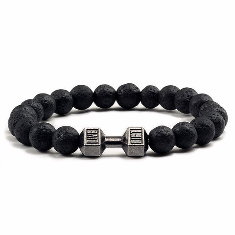 Natural Volcanic Stone Beads Bracelets Black Rimantojewelry