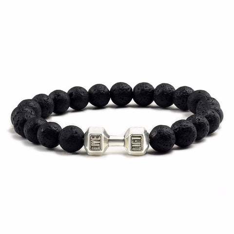 Natural Volcanic Stone Beads Bracelets Black Rimantojewelry
