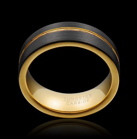 Ring Tide Tungsten Gold Jewelry Ring Rimantojewelry
