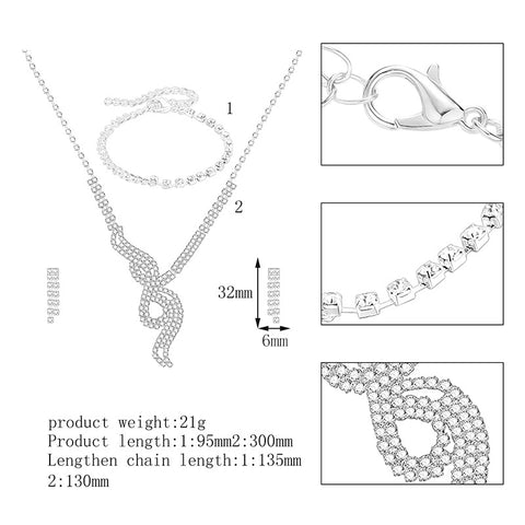 Bridesmaid Jewelry Set Luxury 3-piece Set Rimantojewelry