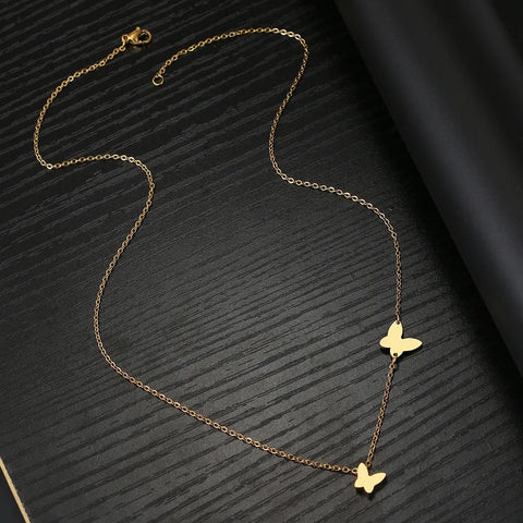 Butterfly Pendant Necklace Rimantojewelry