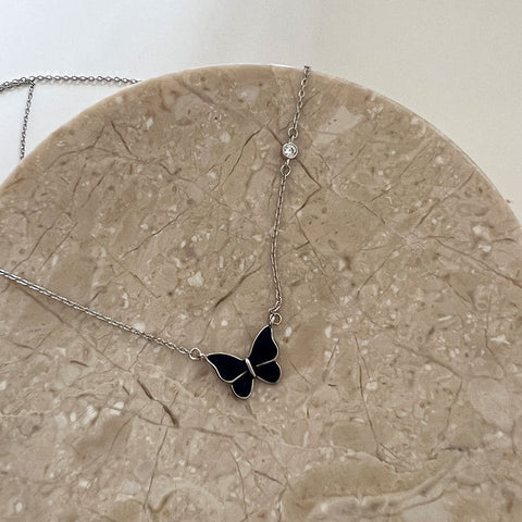 Color-changed Butterfly Necklace Fashion Novelty Jewelry Rimantojewelry
