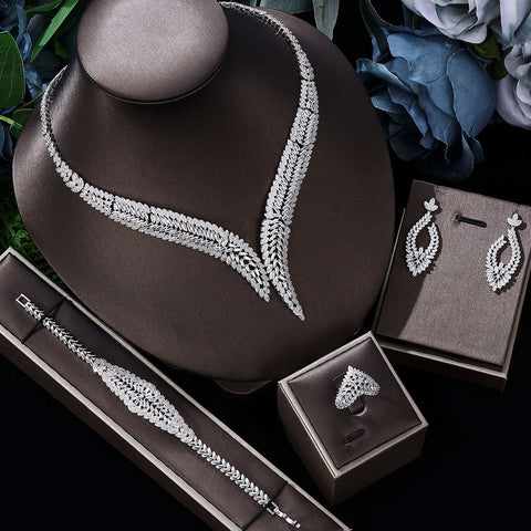 Bridal Wedding Four-piece Clavicle Chain Jewelry Rimantojewelry