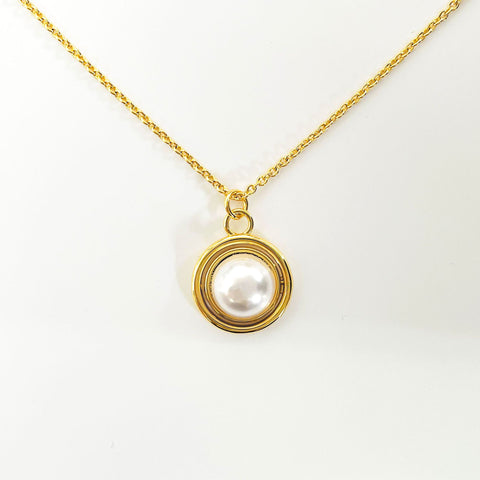All-match Rotatable Sweater Necklace High Sense near gold 
