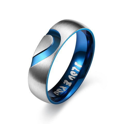 Heart Shape With Diamond blue color Ring