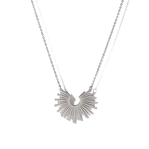 18K Titanium Steel Sunflower Necklace Women's Necklace Rimantojewelry