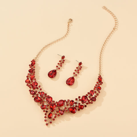 Crystal Bridal Wedding Jewelry Set Rimantojewelry