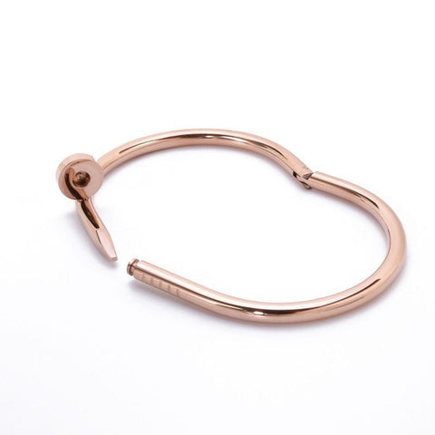 Nail Bracelet Plating 18K Rose Gold Bracelet copper