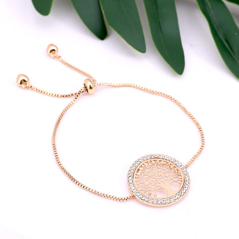 New Gold Metal Creativity Lucky Tree Bracelet Rimantojewelry