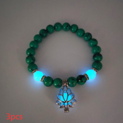 Energy Luminous Lotus Natural Stone Bracelet Rimantojewelry