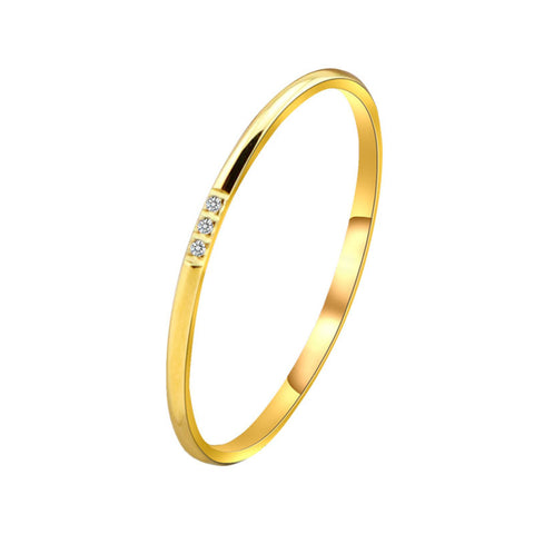 1mm Thin Cubic Zirconia Small Fingers Rings white bg