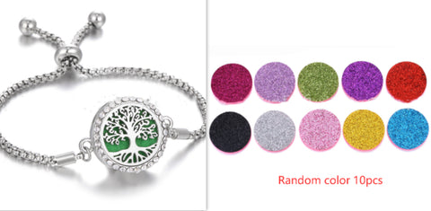 Hollow Stainless Steel Adjustable Aromatherapy Bracelet Jewelry Rimantojewelry