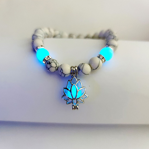 Energy Luminous Lotus Natural Stone Bracelet Rimantojewelry