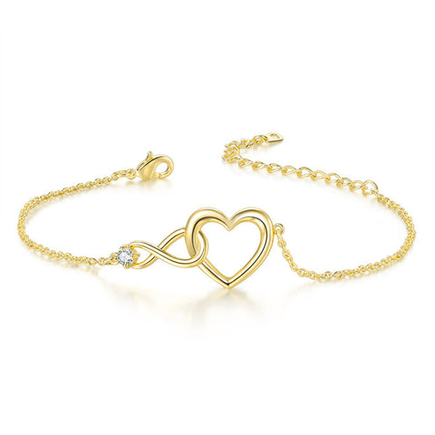 Heart-shape Bracelet Fashion Jewelry Versatile Love Bracelet Gift For Girlfriend Valentine's Day Rimantojewelry