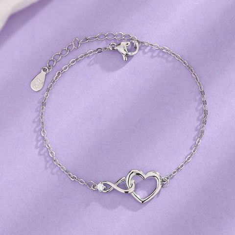 Heart-shape Bracelet Fashion Jewelry Versatile Love Bracelet Gift For Girlfriend Valentine's Day Rimantojewelry